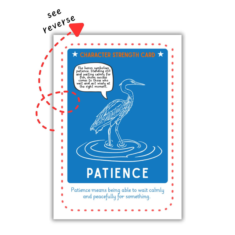 52 Virtue and Character Strength Well-Being Cards for kids