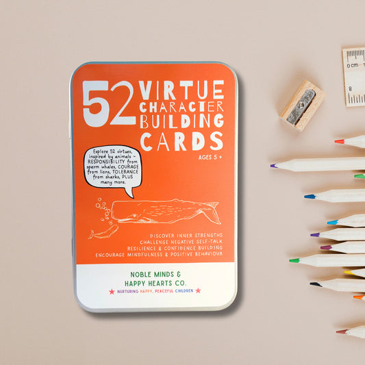 52 Virtue and Character/Strength Building Well-Being Cards for Children