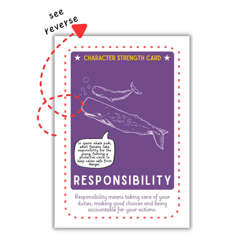 52 Virtue and Character/Strength Building Well-Being Cards for Children