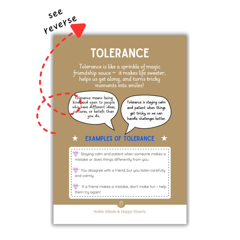 52 Virtue and Character/Strength Building Well-Being Cards for Children