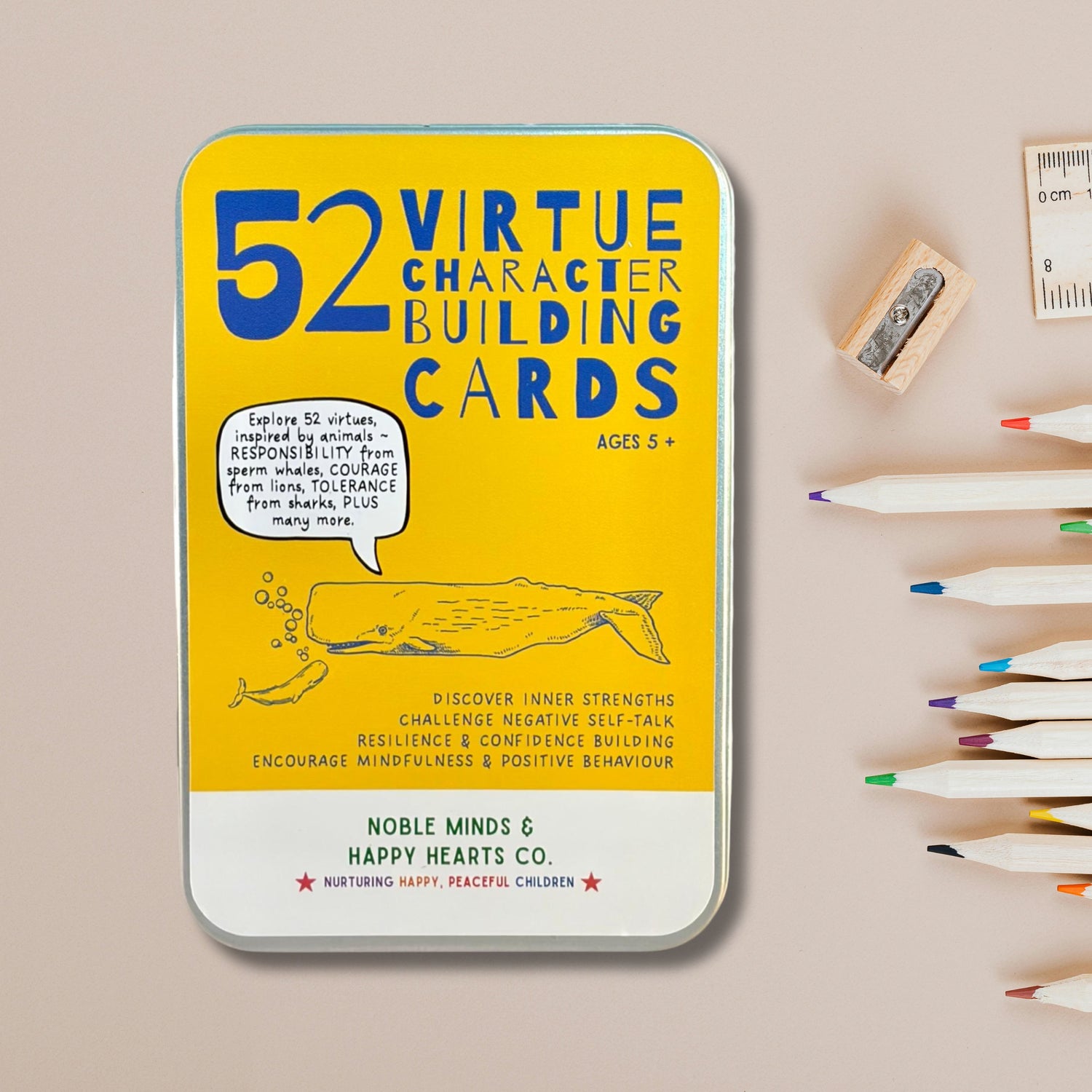 52 Virtue and Character/Strength Building Well-Being Cards for Children